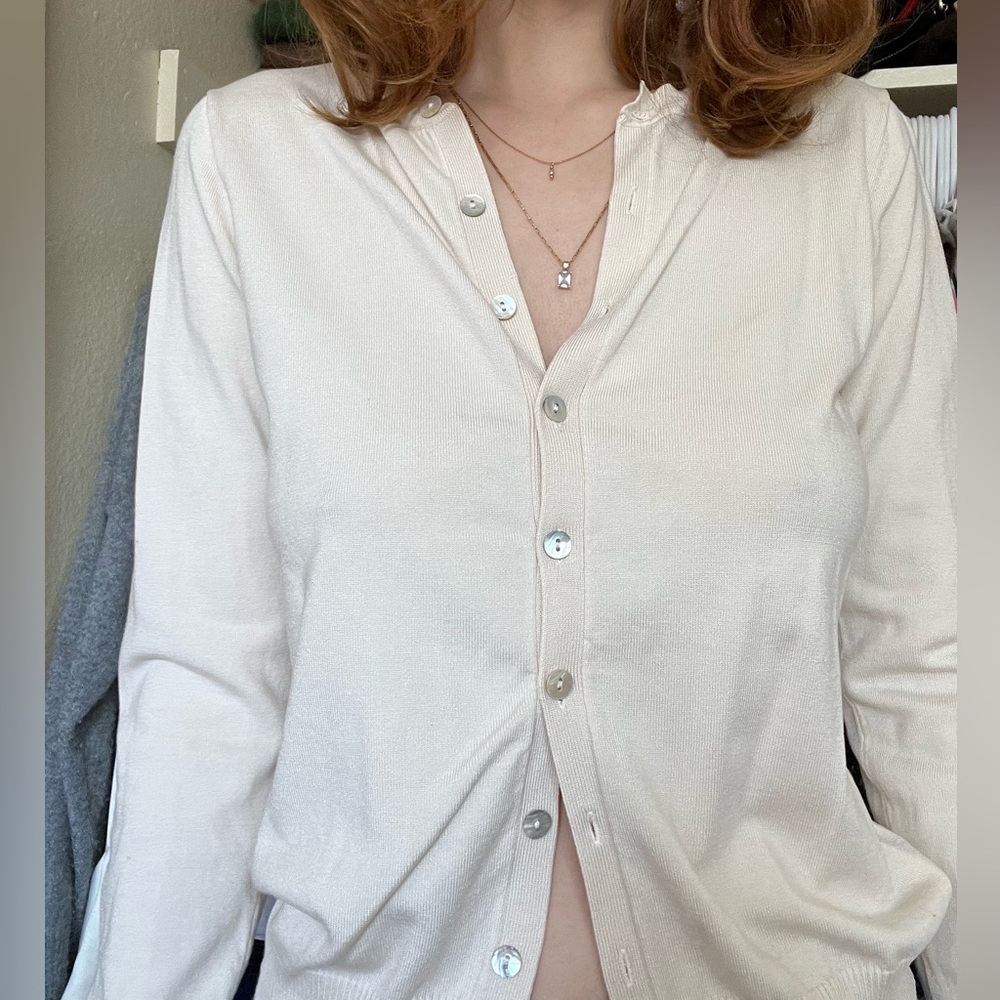 August silk cardigan